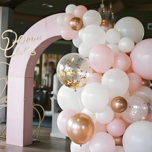 35 Pcs Pink and Gold Balloon Set for Baby Shower & Parties