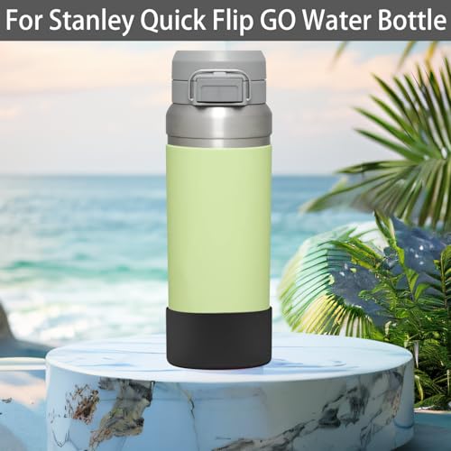 2 Pcs Silicone Boot Sleeve Compatible Stanley Quick Flip GO Water Bottle,for Stanley Quick Flip GO Water 36oz Bottle Boot.Avoid Scratches and Noise