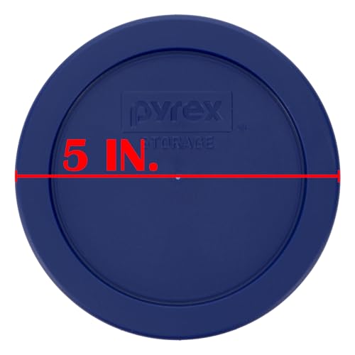 Pyrex 7200-PC 2-Cup Round Replacement Lids - BPA-Free Plastic (2 Pack)