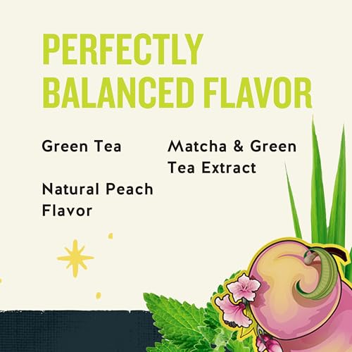 Celestial Seasonings Energy Green Tea, Caffeinated, 12 Bags (Pack of 6)