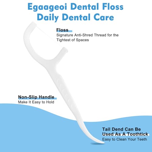 Individually Wrapped Dental Floss Picks 100 Count Unflavored