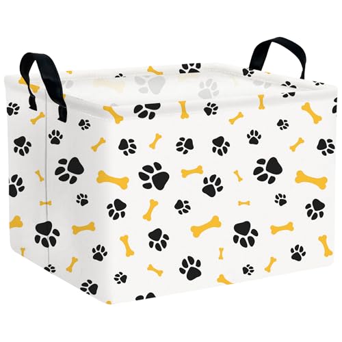 Large Dog Toy Storage Basket - Collapsible Organizer Bin