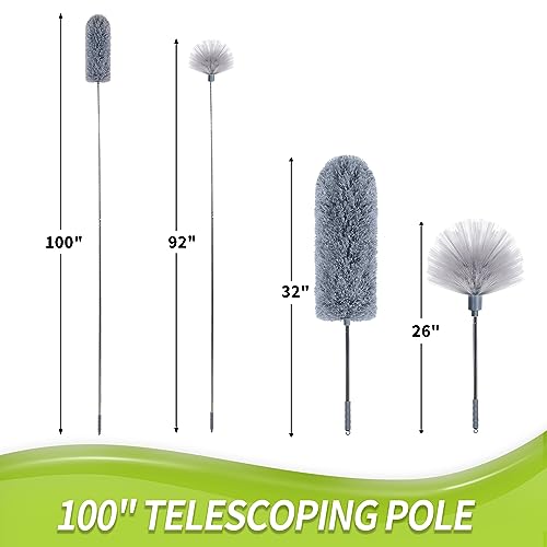 IVYROLL Cobweb Duster Set A with Extension Pole & Brush