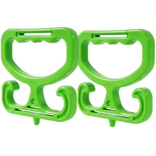 Heavy Duty Grocery Bag Carrier - 2-Pack with Comfortable Grip