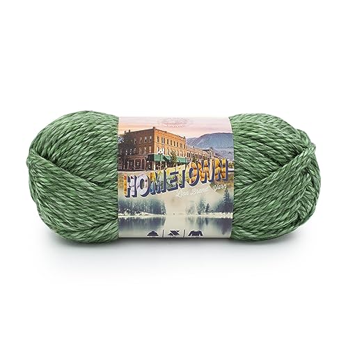 Lion Brand Hometown Yarn - Super-Bulky Yarn, 1 Pack Everglades