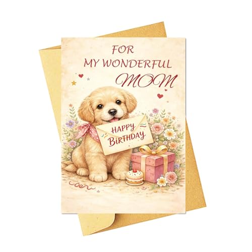 Mom Birthday Card from Daughter/Son - Sentimental Keepsake Gift