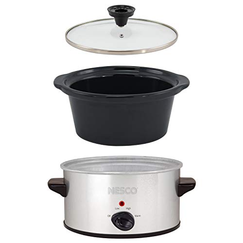NESCO SC-150-47, Slow Cooker, 1.5 Quart, Silver