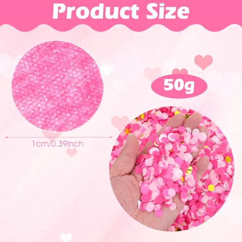 8000pcs Pink Tissue Confetti Dots for Party Decorations
