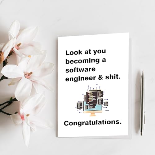 Funny Graduation Card for Software Engineers | Congrats Graduate