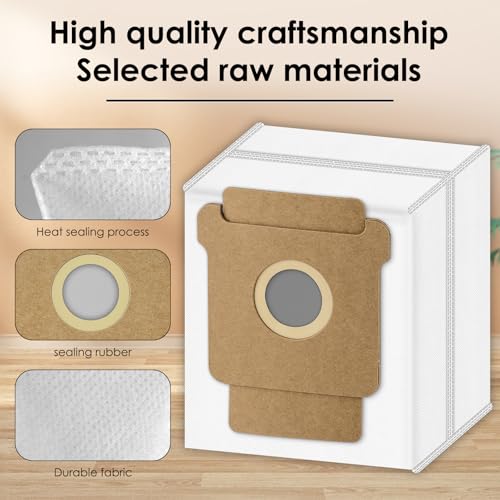 3-Pack Replacement Dust Bags for iRobot Roomba Combo & Q0520 Vacuums
