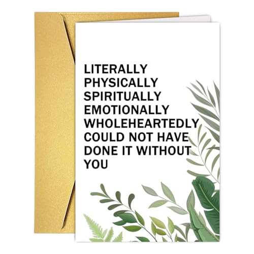 Heartfelt Thank You Card for Boss, Mentor, Friend – 8x5.3in