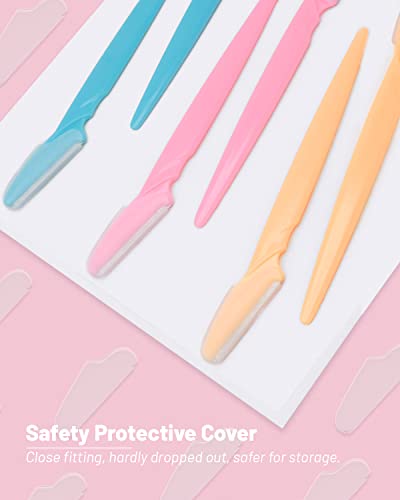 MoHern Dermaplane Razor & Face Razors for Women, 12 Pcs Multi-Color