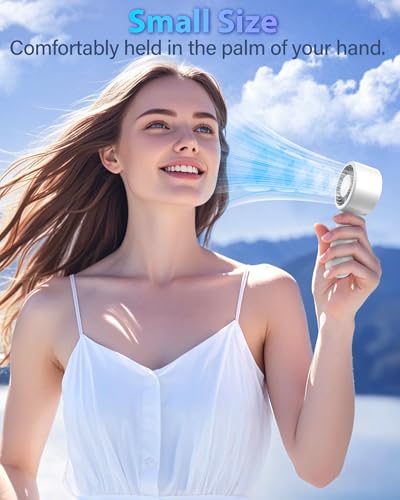 Portable Handheld Fan with 5 Speeds Rechargeable Cooling Fan for Travel & Outdoor