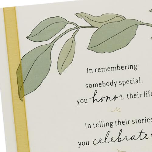 Hallmark Sympathy Card - Honor and Celebrate Them | 5" x 7.2"