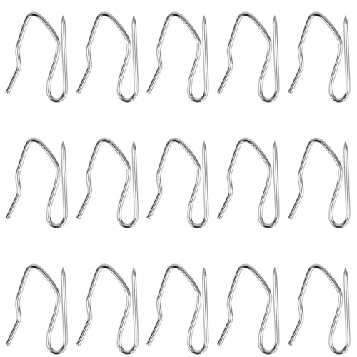 60-Piece Metal Curtain Hooks Set - 1.2-Inch S-Hooks for Curtains