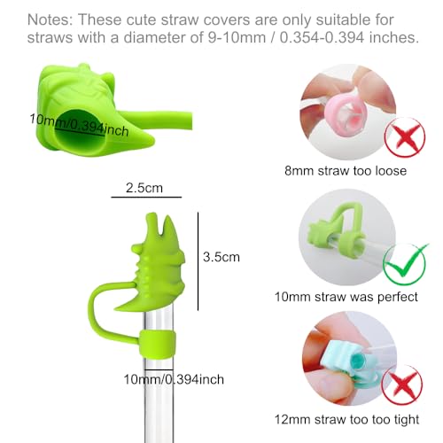 Silicone Straw Cover for Stanley Cup - Alligator Shape Topper