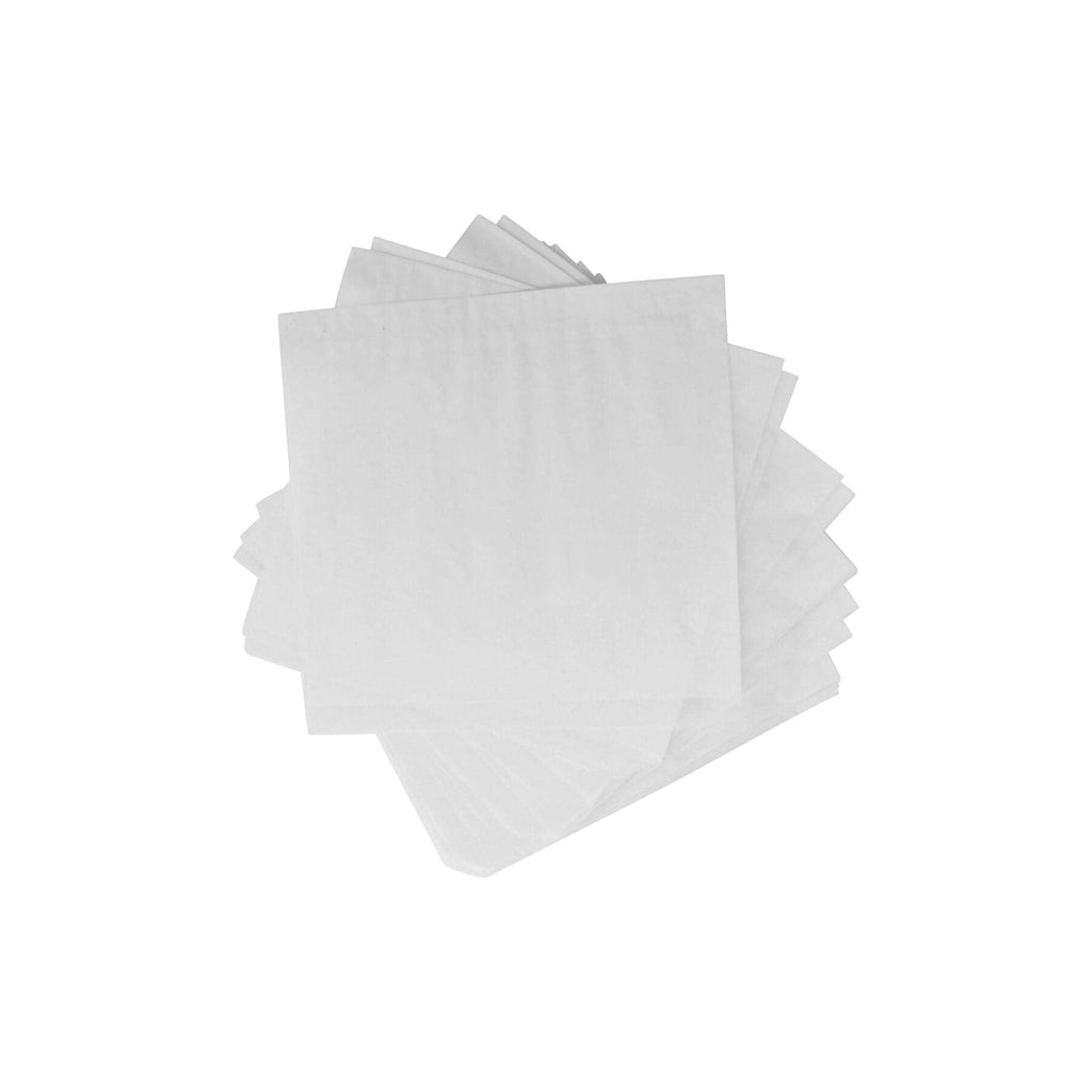 G.E.T. 4-T2000 7" x 7" White Food-Safe Double-Open Bag, Wire Cone Basket Liner, Deli Wrap (Pack of 2000)