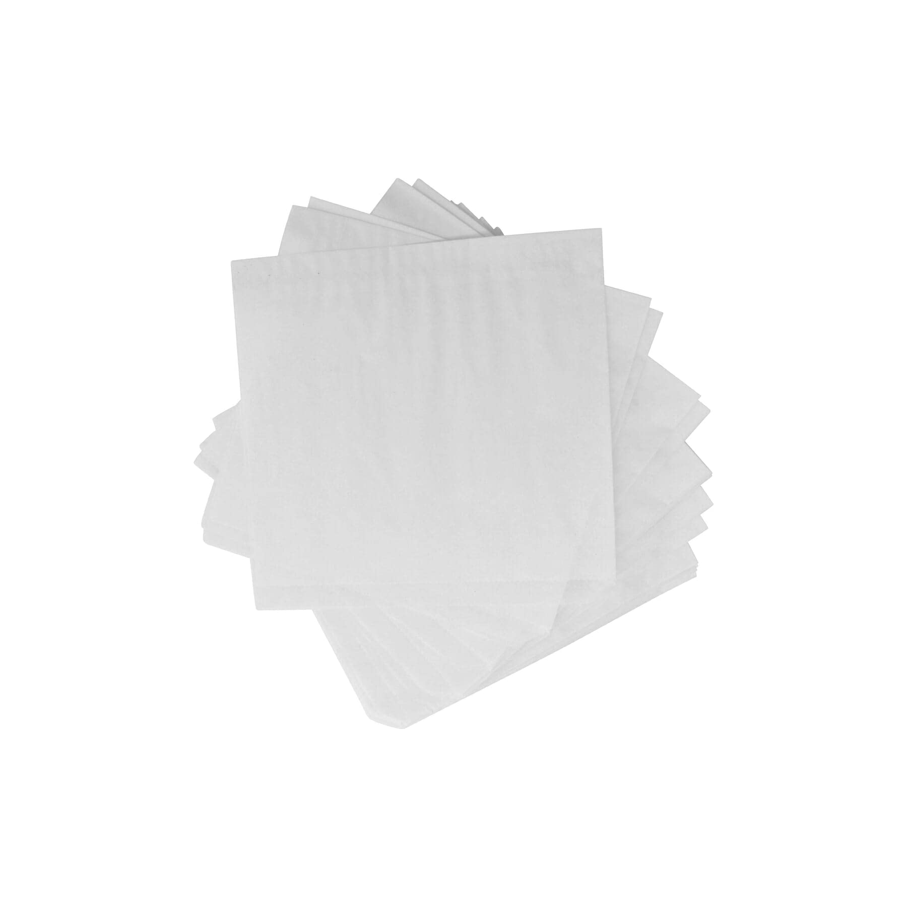 G.E.T. 4-T2000 7" x 7" White Food-Safe Double-Open Bag, Wire Cone Basket Liner, Deli Wrap (Pack of 2000)