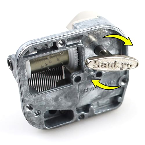 8Pcs Metal Winder Keys for 18-Note Music Boxes - Silver