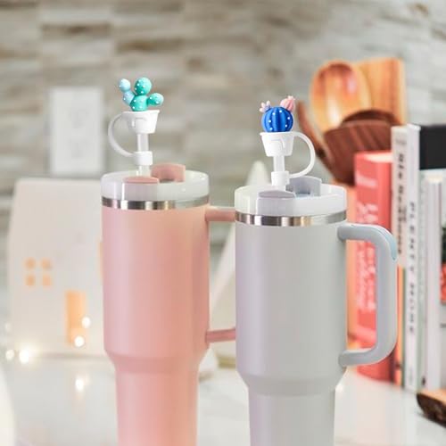 WELTAZ 2 Pack Silicone Straw Covers for Stanley Tumblers
