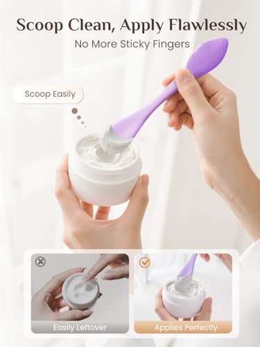 Rena Chris Silicone Face Scrubber & 3-in-1 Face Mask Applicator Brush (3 Pcs)
