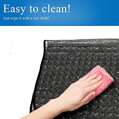 YELEGAI Waterproof Hair Dye Cape, Black Salon Shampoo & Bleach Apron