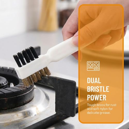 2-Piece Stove Cleaning Brush and Scraper Set for Kitchen