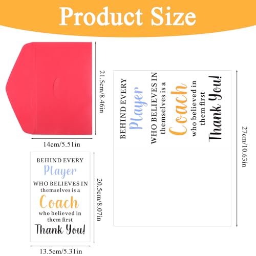 Thank You Coach Card with Envelope - Sports Appreciation Gift