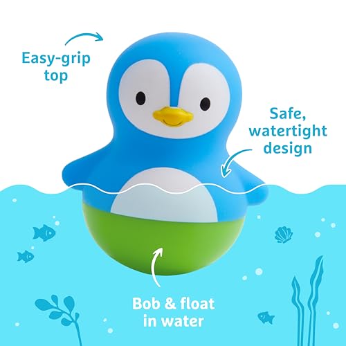 Munchkin Bath Bobbers Polar Bear & Penguin 2-Pack Baby Bath Toy