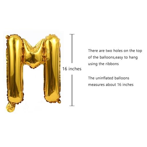 Happy Retirement Balloon Set - Gold Letter Banner & Heart Balloons