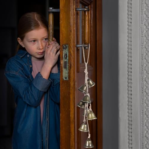 Witch Bells for Door Knob - Boho Protection Wind Chimes with 8 Bells