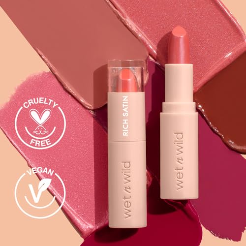 wet n wild Mega Last Rich Satin Lipstick 2-Pack - Hush Lil' Beige