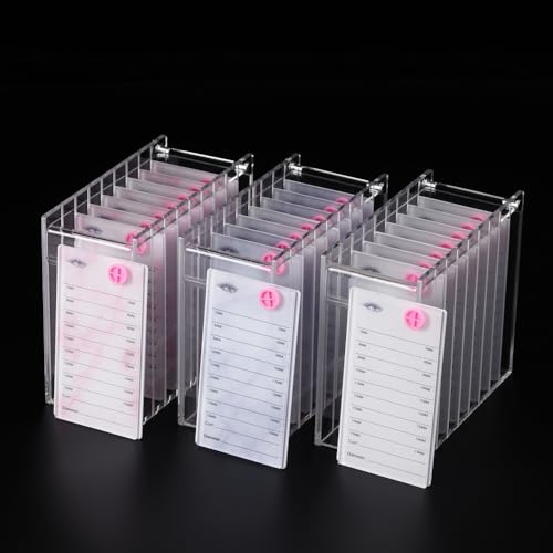 Acrylic Eyelash Extension Pallet Holder with Glue Cup Hole and Scale