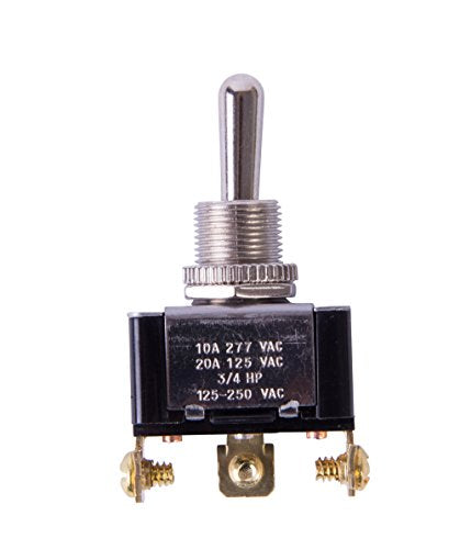 Gardner Bender Heavy Duty Electrical Toggle Switch SPDT ON-Off-ON 20A 125V (Pack of 2)