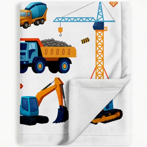 Monster Trucks Fleece Throw Blanket for Kids, Soft 50"x60" Bedding