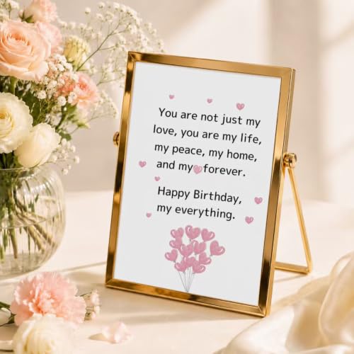 Romantic Birthday Card for Husband Wife Boyfriend Girlfriend