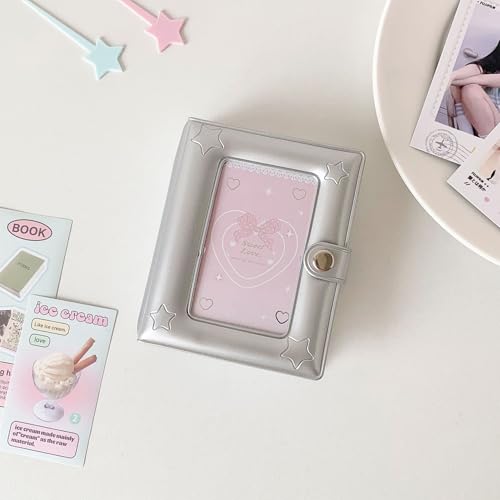 WELLRI Mini Photo Card Binder Album - 40 Pocket Holder for Kpop & Polaroid Photos