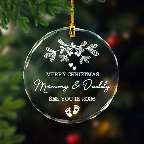 Baby Pregnancy Announcement Ornament for Expecting Parents