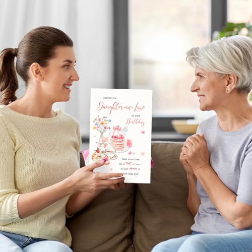 Premium Daughter-in-Law Birthday Card | 8x5.3 Inch with Love Message