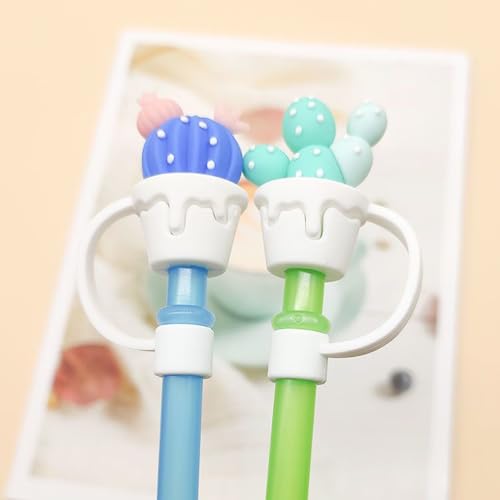 WELTAZ 2 Pack Silicone Straw Covers for Stanley Tumblers