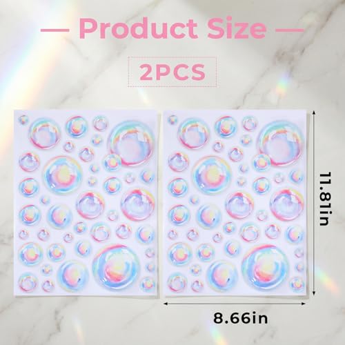 Colorful Bubble Wall Stickers - Underwater Theme Decor Set