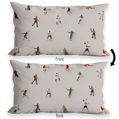huester Tiny Male Sports Players Pillow Cover 12x20 Exercise03