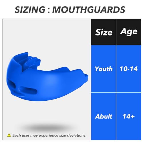 2Pcs Sport Mouth Guard Youth Adult, Mouthguard for Braces, Wrestling Mouthguards for Braces, No Boil Mouth Guard, Helmet Strap, Soft, Football Hockey Boxing,Taekwondo, Jujitsu Rugby