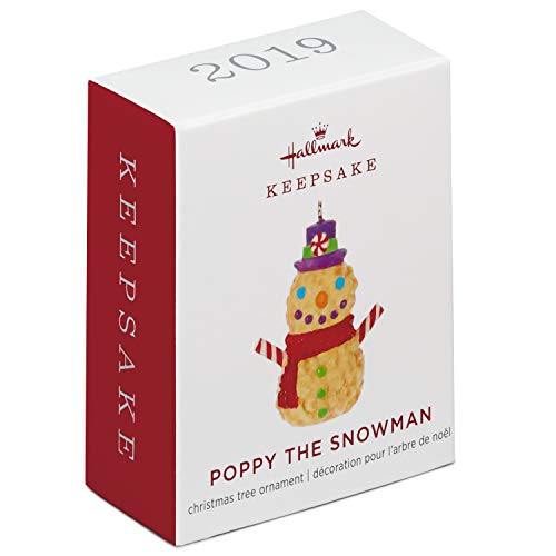 Hallmark Keepsake Mini Christmas Ornament 2019 Year Dated, Poppy The Snowman Miniature, 1.31", (Model: 0799QXM8307)
