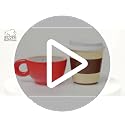 Gilmore Girls Latte Mug Salt and Pepper Shaker Set - Luke's Diner Style, Variation of THIS listing
