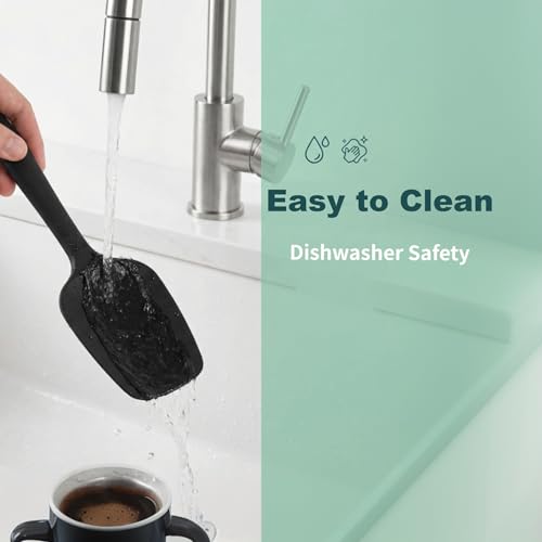 Tharivol 3-Piece Silicone Spatula Set - Heat Resistant & Dishwasher Safe
