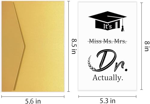 Funny Doctor Graduation Card for Her - PhD Congrats Gift