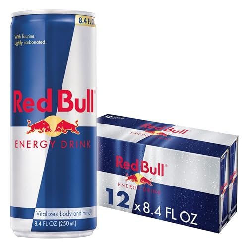 Red Bull Energy Drink, 12 Pack of 8.4 fl oz Cans - Caffeine & Taurine