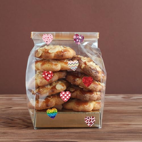 500 Valentine's Day Heart Stickers for Crafting & Decor