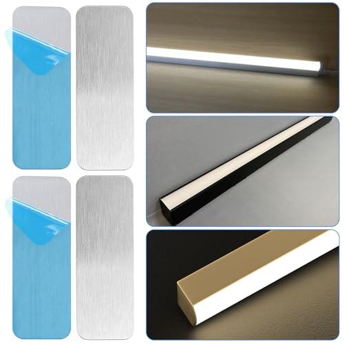 20 Pack Adhesive Metal Plates for Magnetic Lighting - Silver